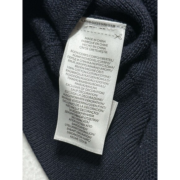 Polo Ralph Lauren 4XB Navy Quarter Zip Mock Neck Sweater Men’s Pullover NEW NWT - Picture 8 of 10